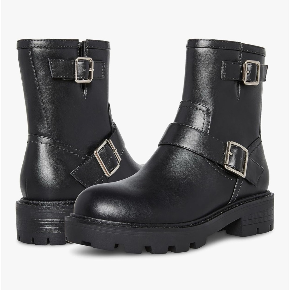 🎉HP! ❤️ NWT! NWOB! Madden Girl Women’s Fareway Black Moto Boots - Picture 11 of 11